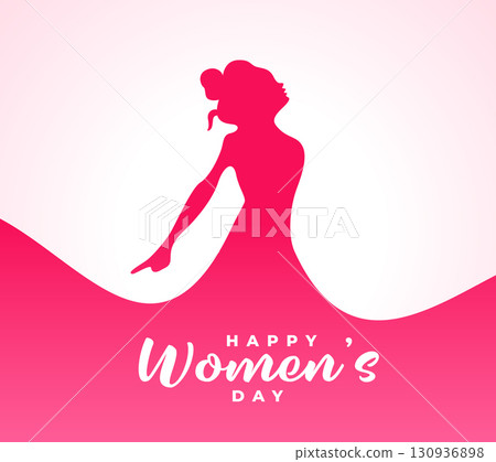 beautiful happy womens day wishes card design beautiful happy womens day wishes card design 130936898