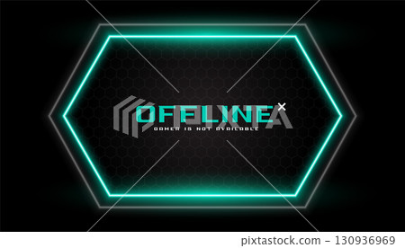 offline esport gaming banner with streamline graphics 130936969