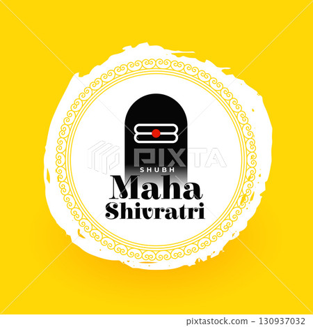 traditional and elegant maha shivratri greeting background design traditional and elegant maha shivratri greeting background design 130937032