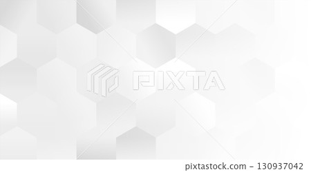 clean and elegant honeycomb pattern white banner design 130937042