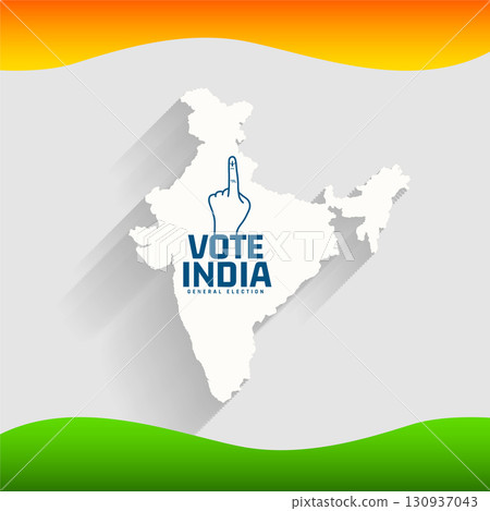 vote for indian general election background with india map design vote for indian general election background with india map design 130937043