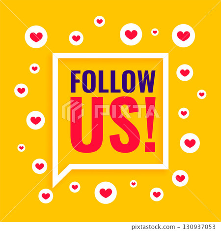 web follow us template with love heart design web follow us template with love heart design 130937053