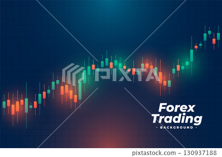 stock market graph background for economic growth 130937188