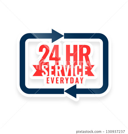 24 hour and 7 days everyday convivence background for business marketing 130937237