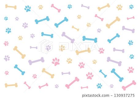 cute paw and pone pattern background design cute paw and pone pattern background design 130937275