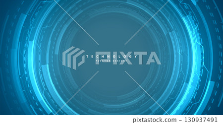 modern digital line hud background a cyber connection for information 130937491