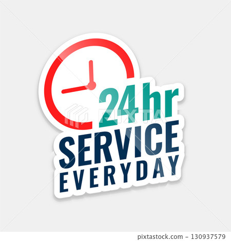 24hr everyday service sticker assistance background for open center 24hr everyday service sticker assistance background for open center 130937579