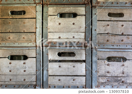Stacked Vintage Wooden Apple Crates Rustic Farm Market Background Stacked Vintage Wooden Apple Crates Rustic Farm Market Background 130937810