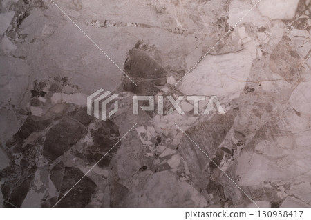 Beautiful gray marble texture with intricate patterns showcasing natural veins and variations in 130938417