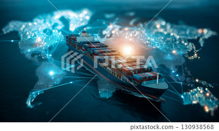A symbol of international transport and global connections 130938568