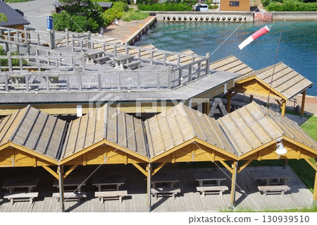 沖繩縣中之島菱浦港的建築物景觀 沖繩縣中之島菱浦港的建築物景觀 130939510