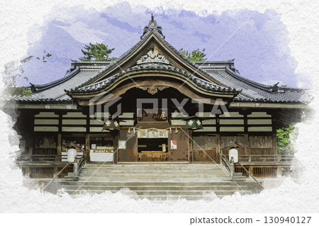 石川縣金澤市尾山神社祭祀殿水彩畫 石川縣金澤市尾山神社祭祀殿水彩畫 130940127