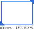 Simple blue horizontal frame 3 Blue 130940279