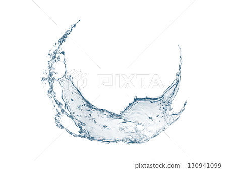 抽象藍色水濺的 3d 插圖 抽象藍色水濺的 3d 插圖 130941099