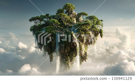 漂浮在雲海上的神秘島嶼 漂浮在雲海上的神秘島嶼 130941129