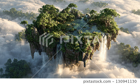 漂浮在雲海上的神秘島嶼 漂浮在雲海上的神秘島嶼 130941130