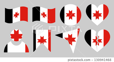 Collection of Udmurtia Republic (Russian Federation, Russia) Flag Designs. Collection of Udmurtia Republic (Russian Federation, Russia) Flag Designs. 130941468