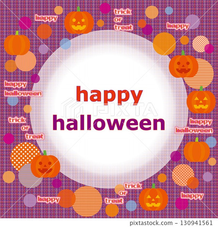 Happy Halloween Jack-o'-lantern pumpkin 130941561