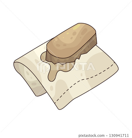 illustration of washing brush illustration of washing brush 130941711