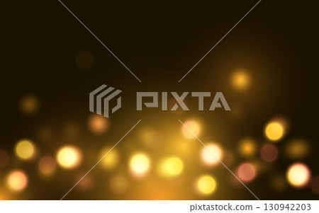 Golden Bokeh Light Background on Dark Elegant Tone. Soft Glowing Abstract Sparkles for Luxury Celebration Golden Bokeh Light Background on Dark Elegant Tone. Soft Glowing Abstract Sparkles for Luxury Celebration 130942203