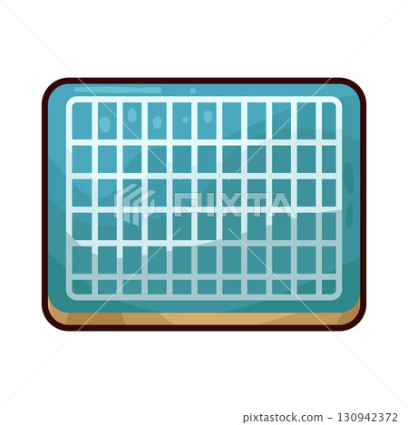 illustration of cutting mat illustration of cutting mat 130942372