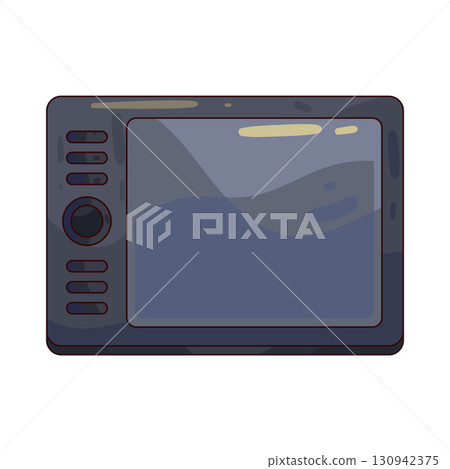 illustration of drawing tablet illustration of drawing tablet 130942375