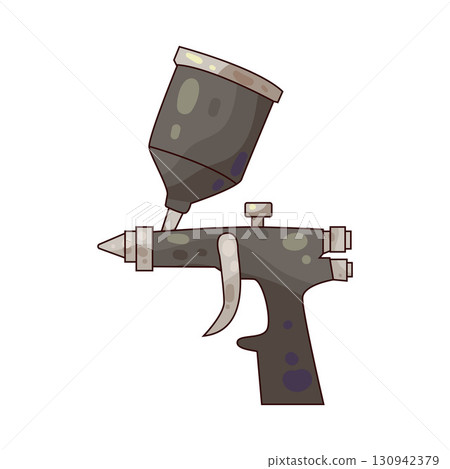 illustration of Spray gun airbrush illustration of Spray gun airbrush 130942379