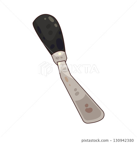 illustration of paint spatula 130942380