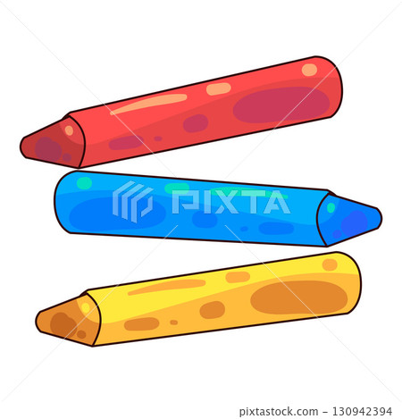 illustration of crayon  130942394