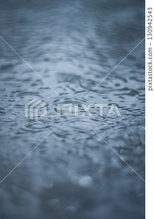 Rain falling on the roof 130942543