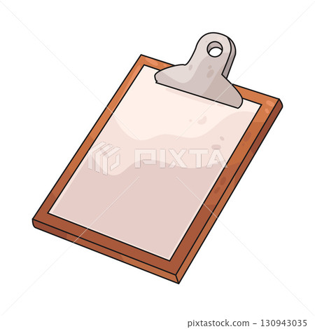illustration of clipboard illustration of clipboard 130943035