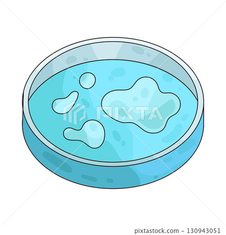 illustration of petri dish 130943051