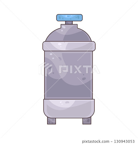 illustration of liquid nitrogen container illustration of liquid nitrogen container 130943053