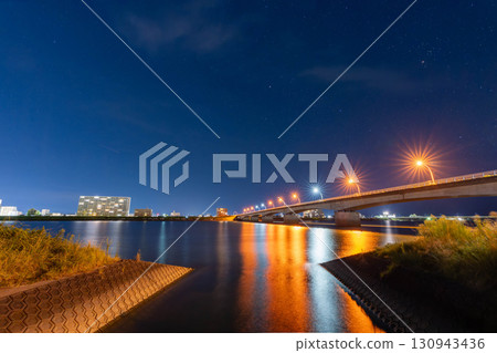 Akae Bridge at night Akae Bridge at night 130943436