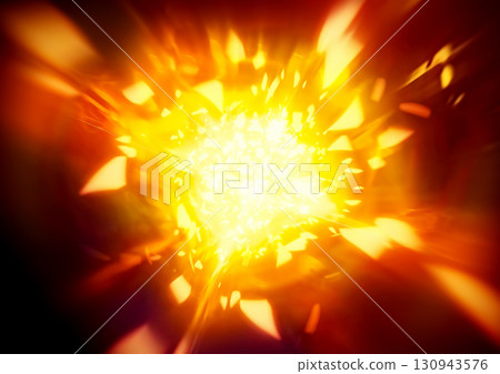 3d illustration of an exploding abstract fire flame 3d illustration of an exploding abstract fire flame 130943576