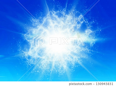 3d illustration of abstract blue light with explosion effect 3d illustration of abstract blue light with explosion effect 130943831