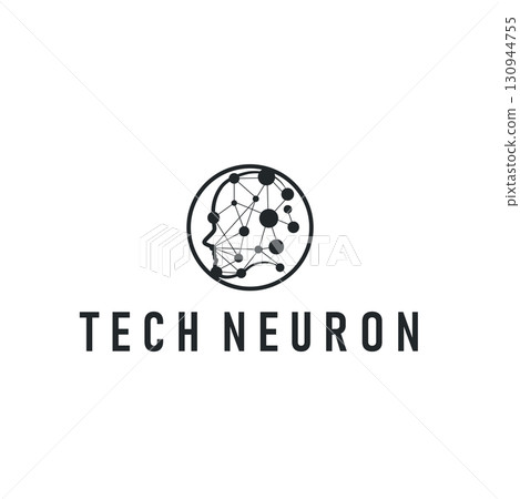 Neuron Logo, Neuron Nerve or Seaweed Vector Abstract Molecule Design, Template Illustration Neuron Logo, Neuron Nerve or Seaweed Vector Abstract Molecule Design, Template Illustration 130944755