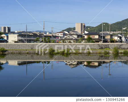 Residential area along the river Residential area along the river 130945266