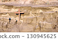 Brown Wooden Cross Sand Bank Slip 130945625