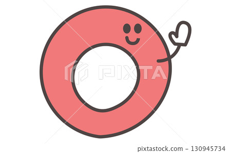 帶有字母 O 插圖的可愛角色學習材料。字母 O 130945734