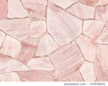 淺紅褐色不規則形狀鋪路石表面的背景影像 2 130946092