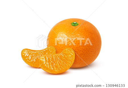 橘子插畫逼真的水果 130946133