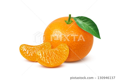 橘子插畫逼真的水果 130946137