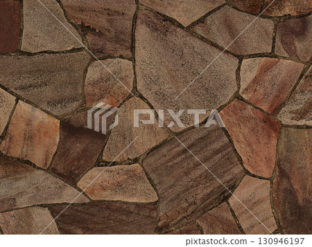 棕色隨機間隔鋪路石表面背景影像 2 棕色隨機間隔鋪路石表面背景影像 2 130946197