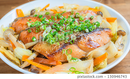 promptly-fried salmon 130946743