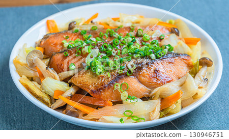 promptly-fried salmon 130946751