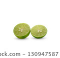 Citrus lime fruit isolated on white background cutout 130947587