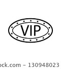 VIP icon vector for graphic design, logo, website, social media, mobile app, UI 130948023