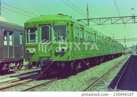 Tokyu 3850 series + 3450 series, 3864-3479-3478-3483, March 25, 1979, Saginuma Inspection Yard 130948187