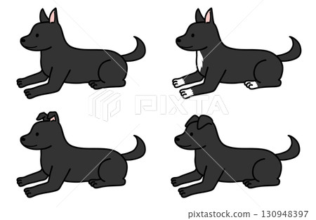 狗、救援犬、混種狗/黑狗 130948397